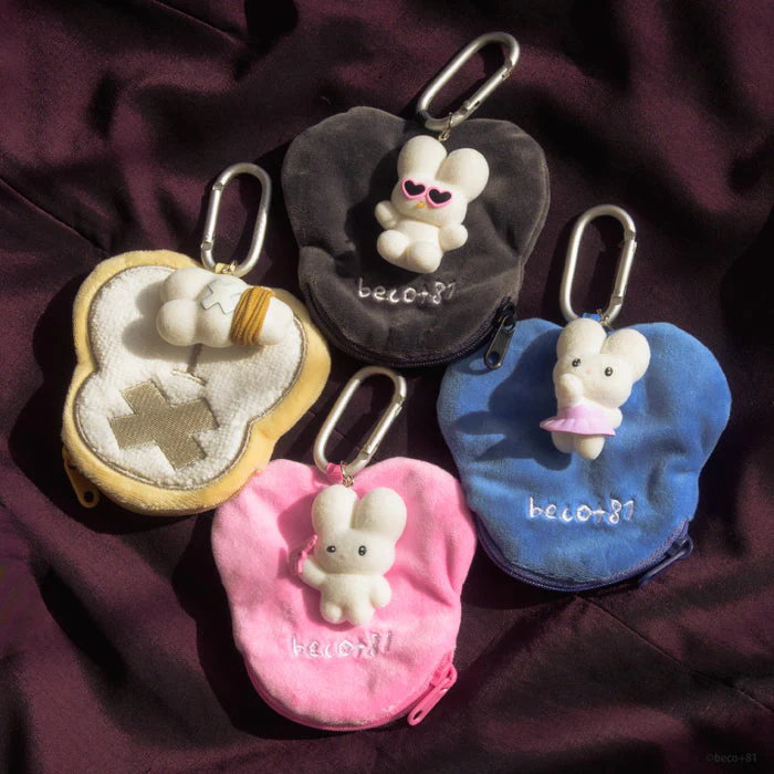 beco+81 Shirimimi Rabbit Face Pouch Blind Box - Image 2