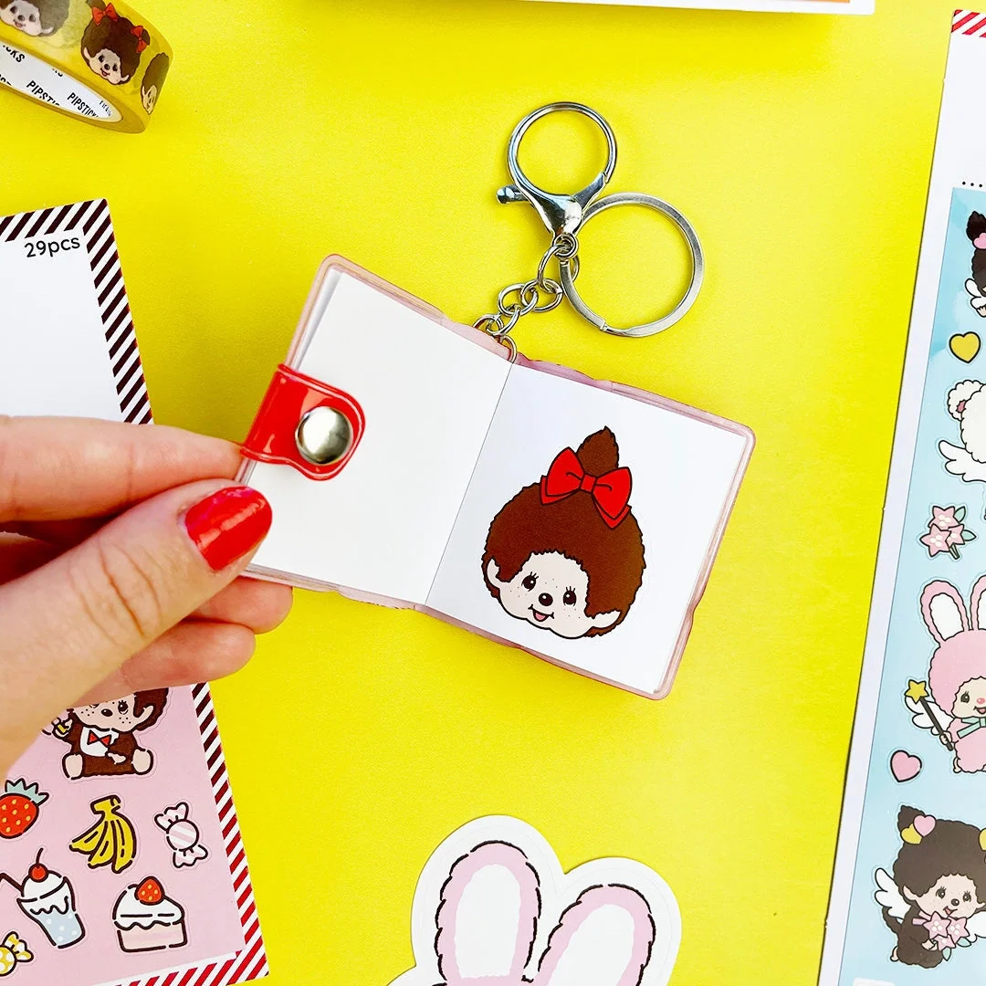 Friends Forever Monchhichi Mini Stickerbook Keychain - Image 3