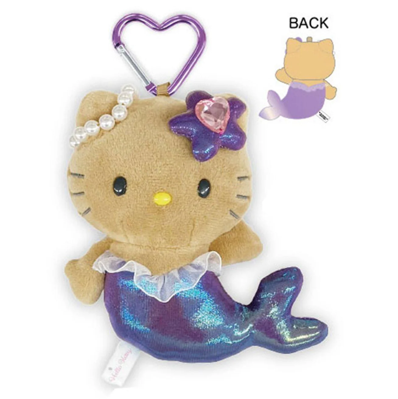 Hello Kitty Fantasy Mermaid Key Holder Sun Tanned Purple