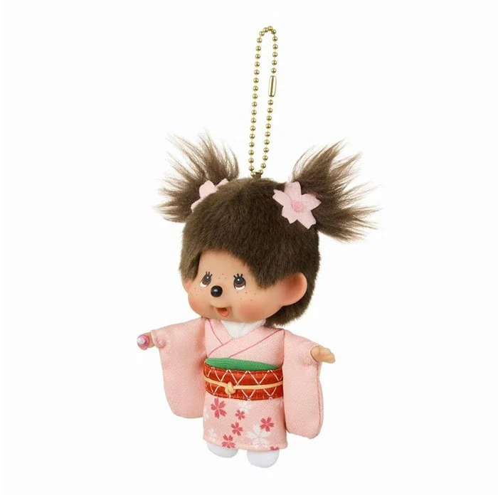 Monchhichi Cherry Blossom Kimono Keychain - Image 2
