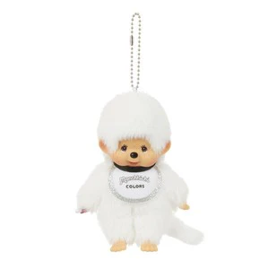 Monchhichi Colours Bag Charm Black and White - Image 3