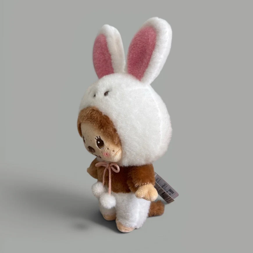 Monchhichi in Plushie Rabbit Suit | White - Image 3