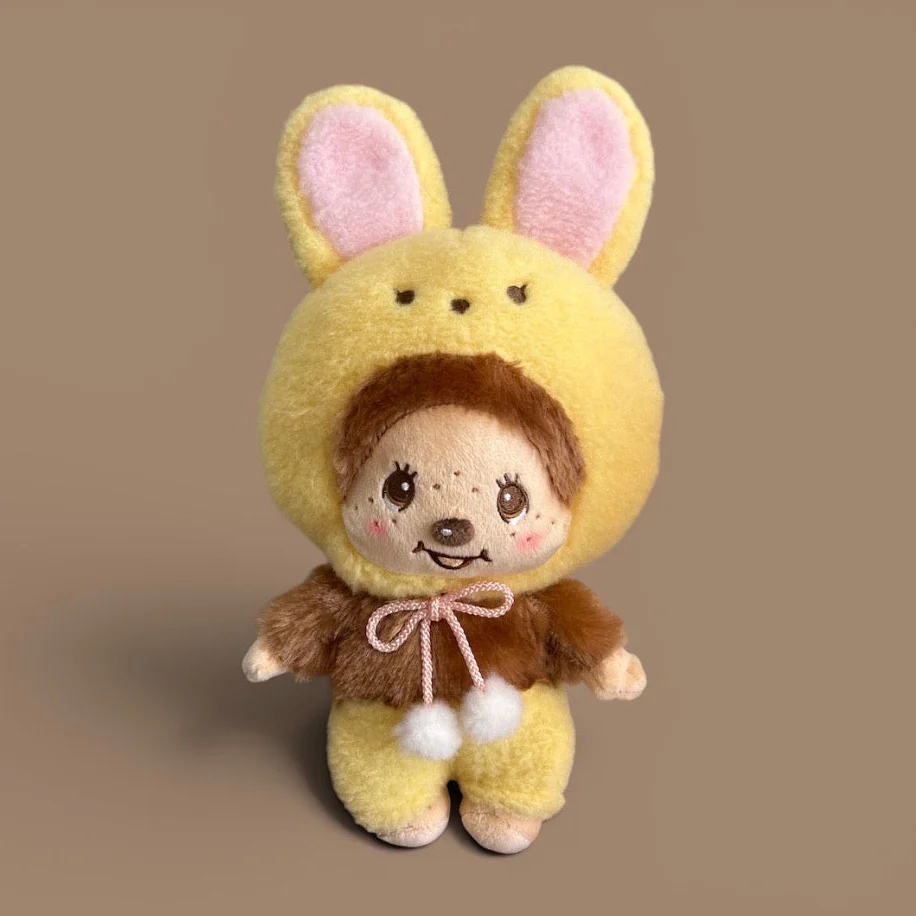 Monchhichi in Plushie Rabbit Suit | Yellow