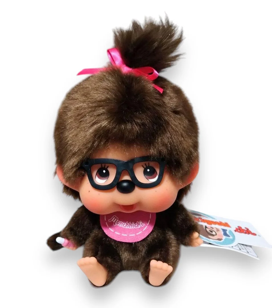 Sitting Monchhichi with Glasses - Image 4