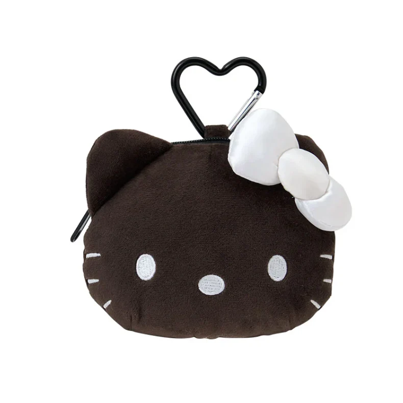 Monochrome Hello Kitty with Carabiner