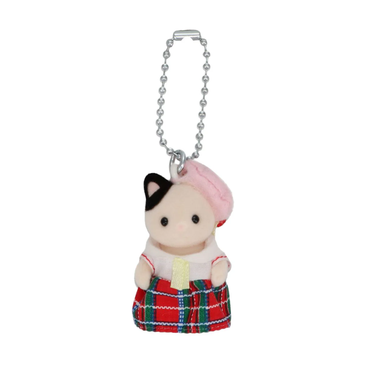 School Girl Tuxedo Cat Baby Key Chain - Image 2